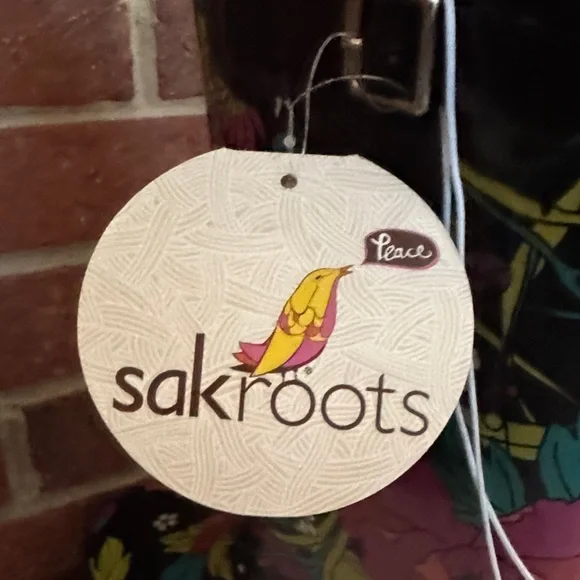 Sakroots Rhythm Black Floral Waterproof Tall Pull On Rain Boots - Picture 3 of 4